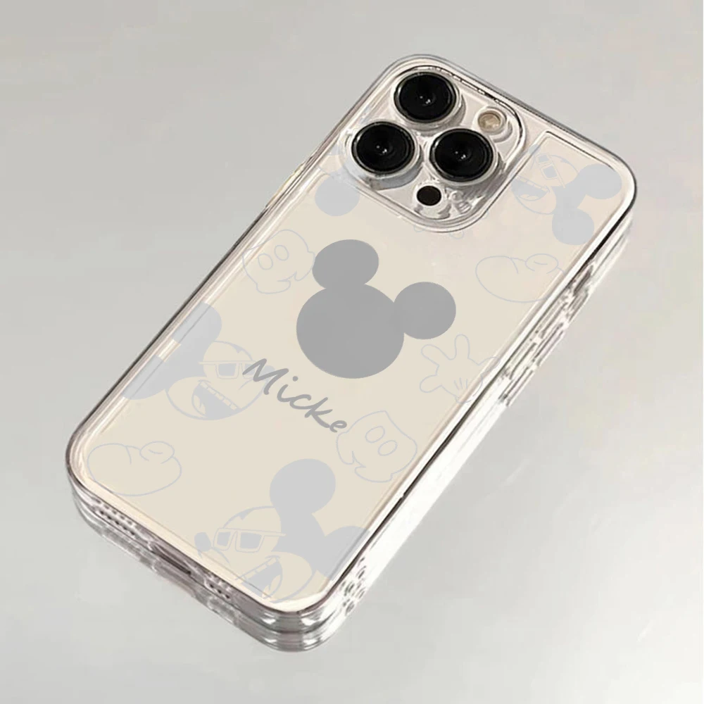Mickey Minnie Icon Phone Case for Samsung Galaxy S24 S23 S22 S21 S20 S10 FE Ultra Plus 5G Note 20 10 Pro Clear Soft Cover