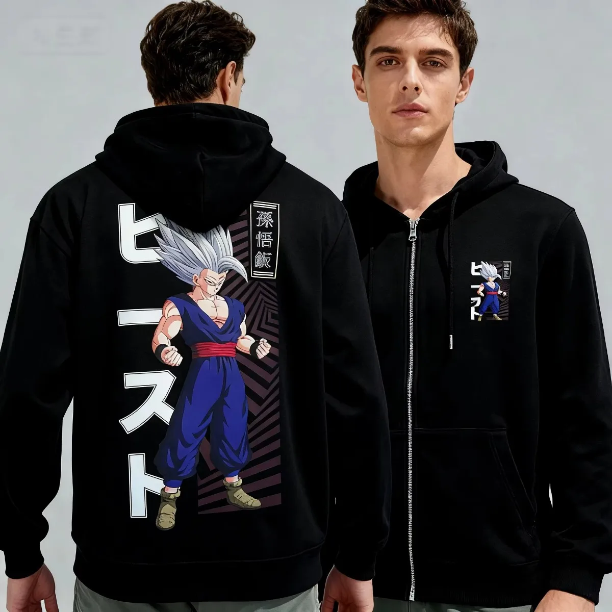 لعبة دراغون بول 2025 جديد حار طباعة رجالي هوديي القطن البريدي سترة يندبروف ملابس خارجية دافئة لركوب الدراجات السفر الحفلات الأحداث الرياضية