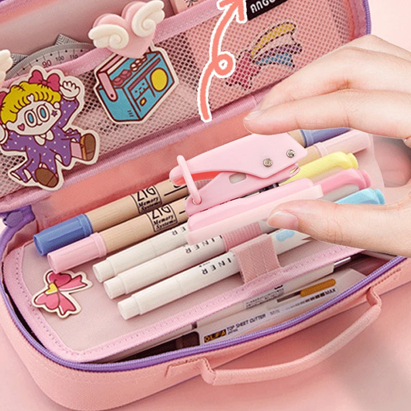 Kawaii Cute Office School Binding Supplies Stationery Single Ring Mini Hole Punch 1 Hole Portable Round Hole Puncher