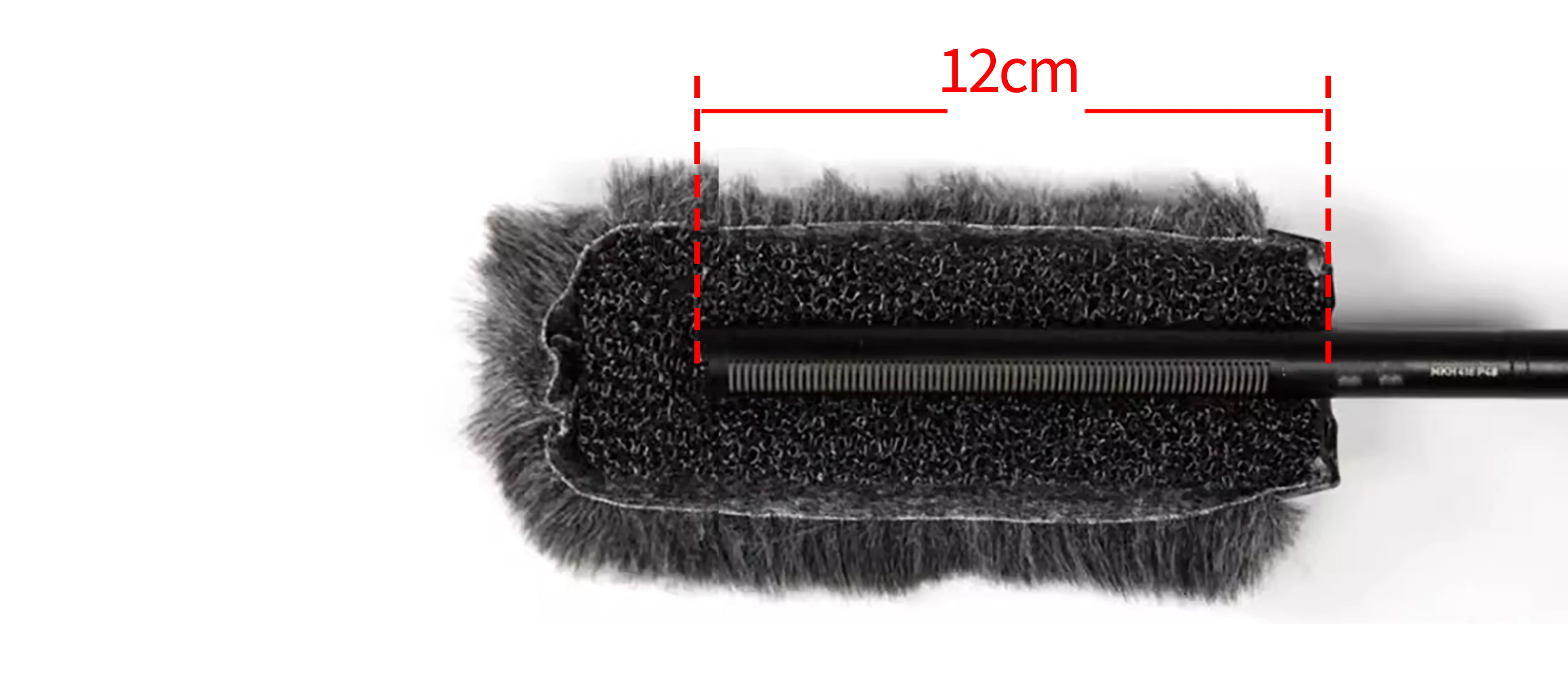 Filtro de viento afelpado exterior para micrófono de condensador RODE NTG4, protección contra el viento para entrevistas al aire libre, 12 cm