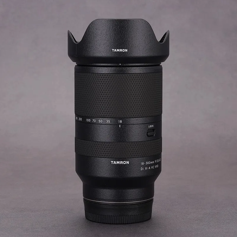 ملصق عدسة الكاميرا لـ Tamron 18-300 مللي متر F3.5-6.3 مناسب لسوني جبل ماكرو معطف يلتف واقي الفيلم ملصق حائط من الفينيل الجلد 18 300