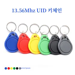 UID Rewritable Keychain RFID Smart Chip Clone Token 13.56Mhz IC Changeable Magic Tag 1K S50 Copy Badge NFC Programmer Ring