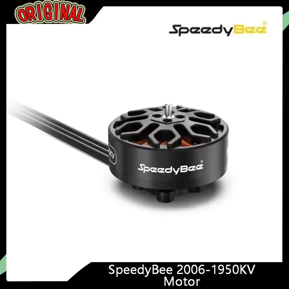 

Бесщеточный двигатель SpeedyBee 2025 Bee35 2006 1950 кВ — 3,5 дюйма, подходит для дрона FPV Cinewhoop, запасная часть премиум-класса
