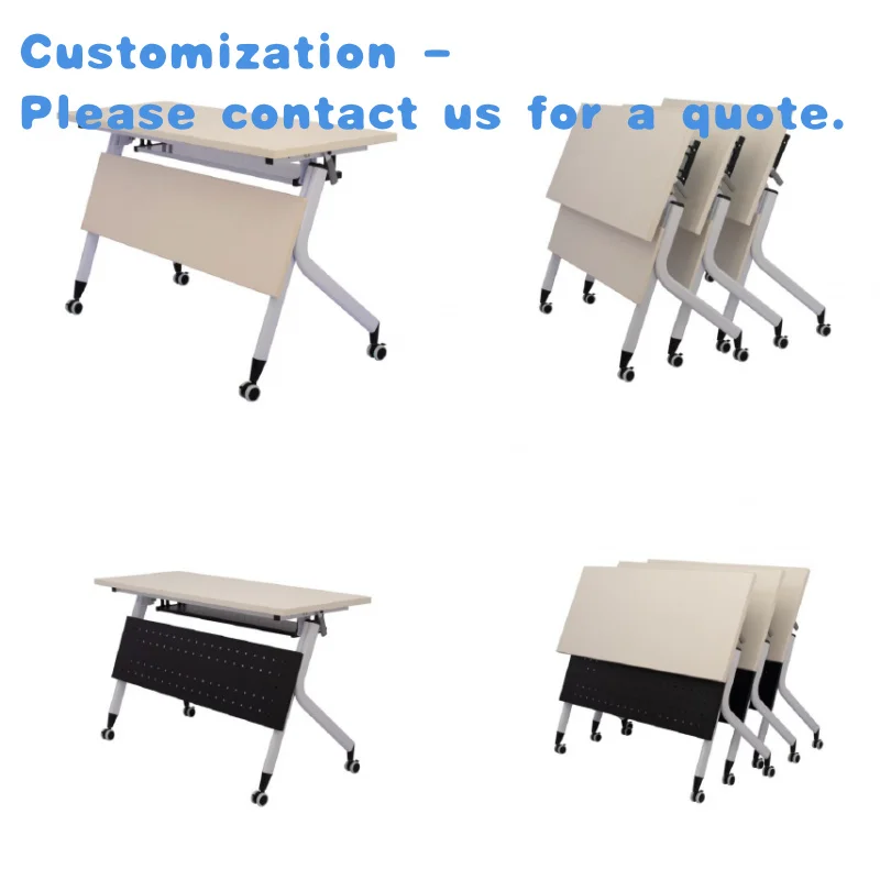custom.Industrial-Style Metal Double Seater School Desk and Chair Foldable Training Table with 2-Year Warranty Home Office U