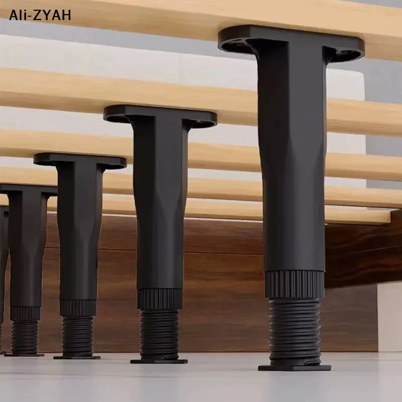 【AH】Telescopic Adjustable Bed Beam Support Foot Reinforced Plastic Furniture Leg Sofa Leg Bed Bottom Load Bearing Bracket