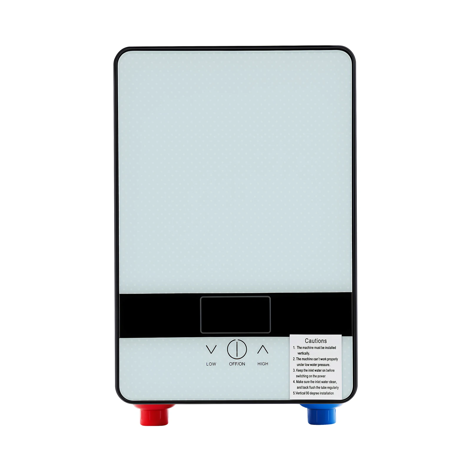 6500 W 220 V elektrischer Warmwasserbereiter, Wand-Duschset, Durchlauferhitzer mit Handbrause, LED-Bildschirmanzeige für Zuhause