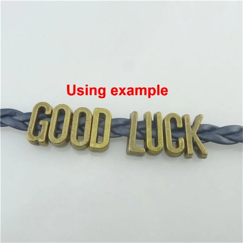 26pcs Ancient Bronze Letters Metal Charms For Jewelry Making Supplies Good Luck Accessories DIY Necklace Bracelets Anklet Charm