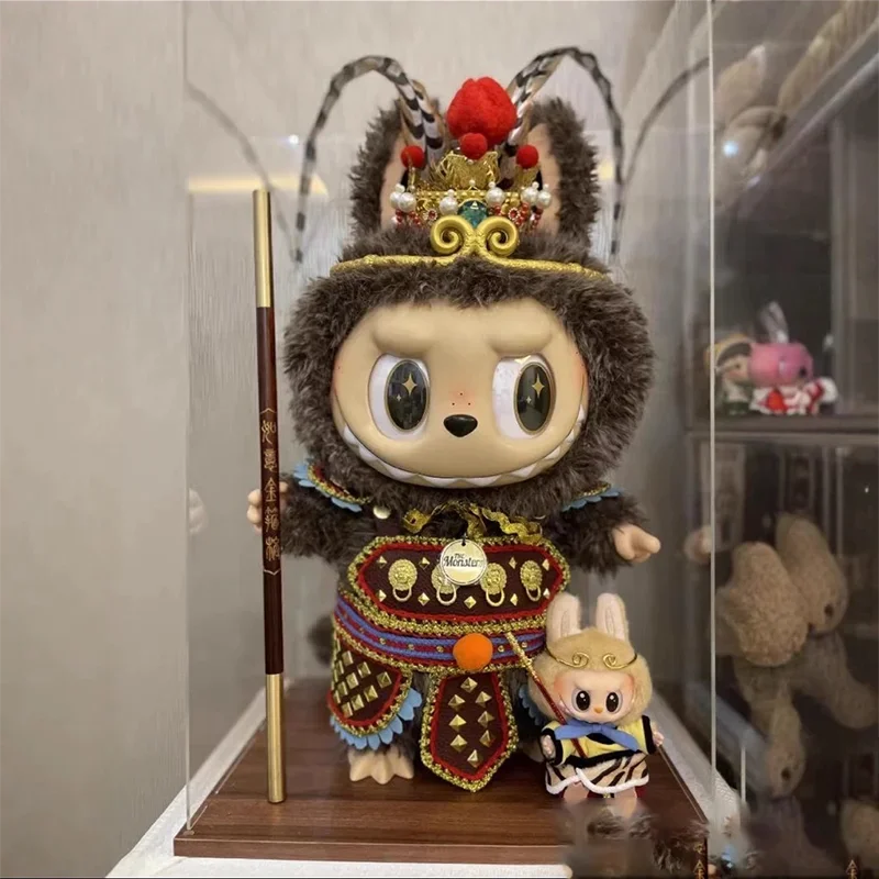 58cm Labubu Big Leader Zimomo Vinyl Pop Handgemaakt Op Maat Zwarte Mythische Goku Exclusieve Set Kleding Accessoires Exquise Cadeaus