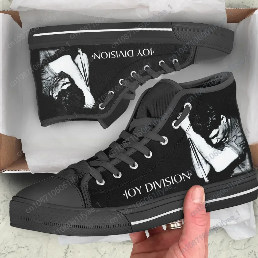 Joy Division Lightweight High Top Canvas Shoes para homens e mulheres, Casual Canvas Sneakers, mais recente Board Shoes, moda quente do verão, chegam os fãs