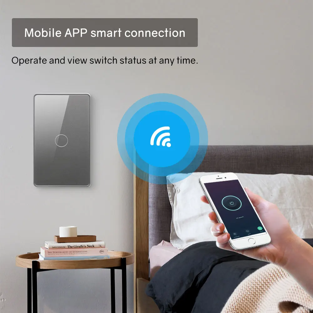 Stlf 1234 gang zigbee wifi interruptor de luz inteligente com neutro necessário interruptor de parede casa inteligente painel vidro cristal quadro pc eua