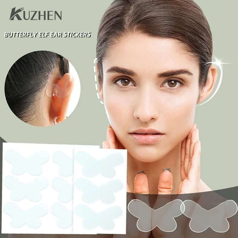 Butterfly Shape Cosmetic Ear Corrector Elf Ear Stickers Ear Supporters Self Adhesive Invisible Ear Stickers