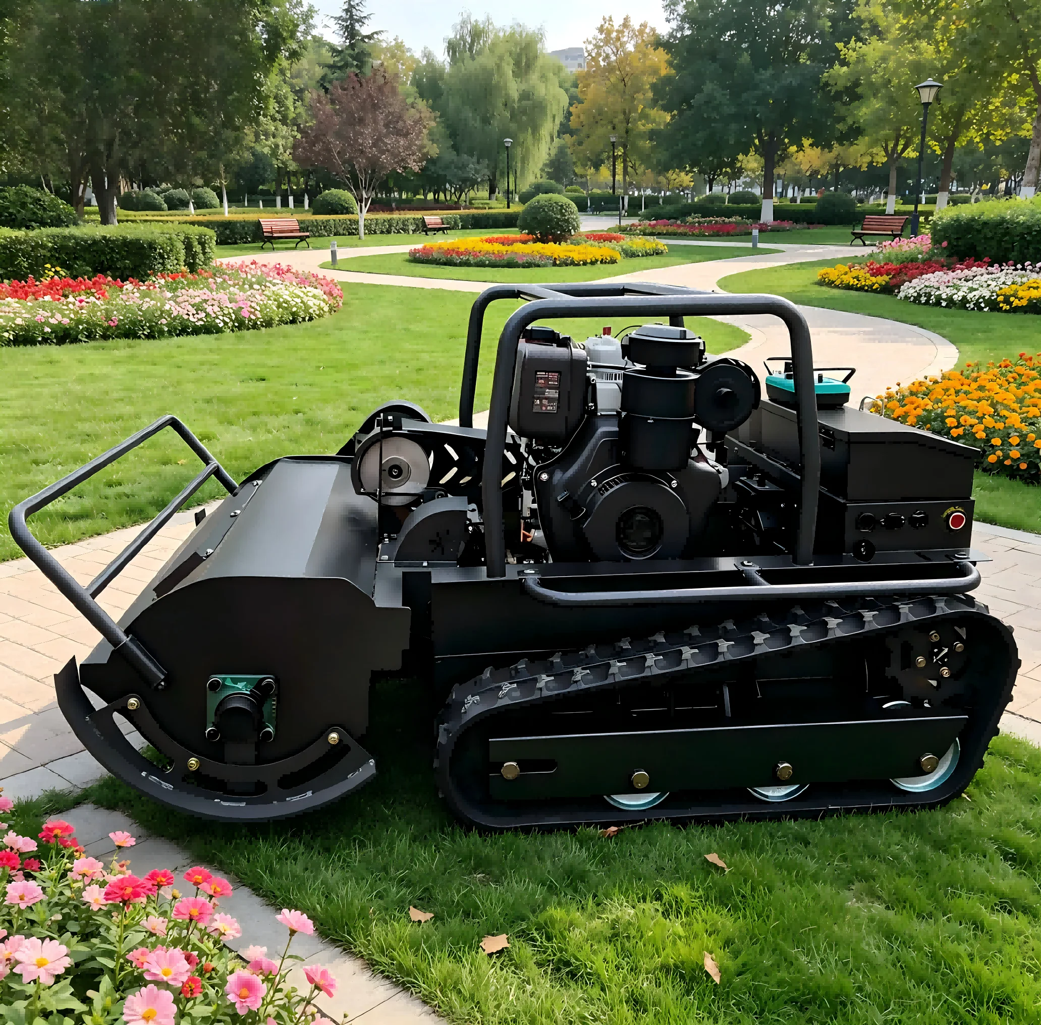 

Lawn Mower Grass Mowing Robot Remote Controlled CE EPA Certified Safety Auto-Stop Blade High-quality Easy to Operate