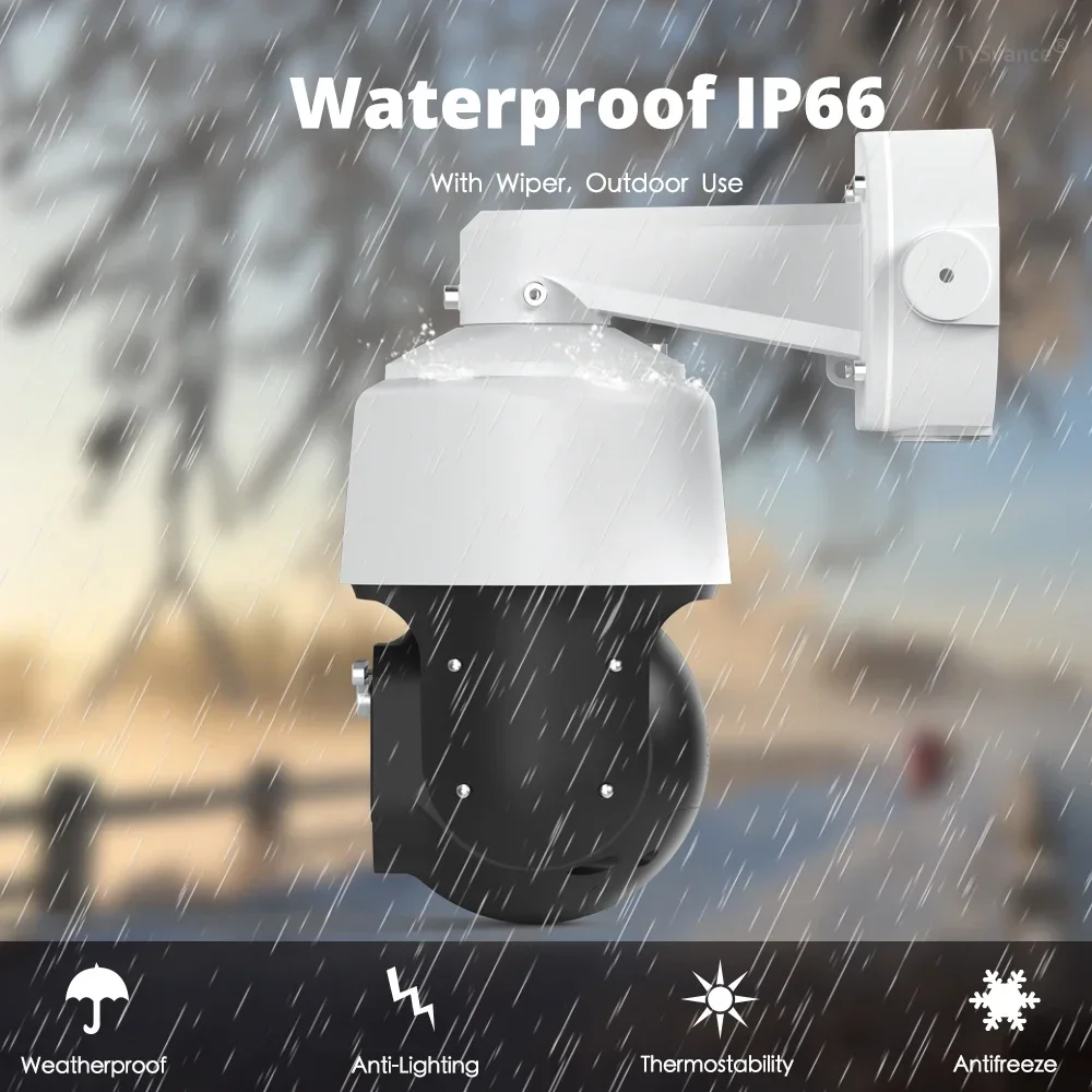 Videolink POE 8MP 30X Zoom Speed Dome Came 4K POE PTZ IP Camera IMX415 IR 100m Two Way Audio AI Humanoid Tracking - view 3