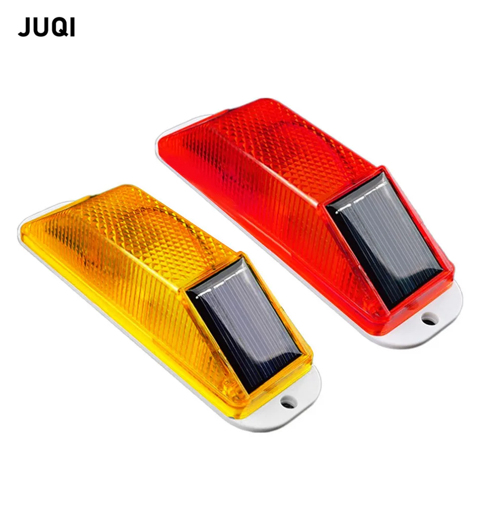 

Solar LED traffic warning light Indicator light Strobe light for building crash barrier at night Lamp small Flashing Light