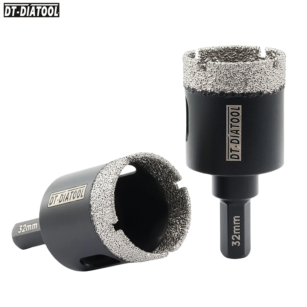 

DT-Diatool 1pc 20-35mm Diamond Drill Bit Hex Shank 35mm Diamond Hole Cut Ceramic Granite Marble Stone 35 mm Diamond Hole Cutter