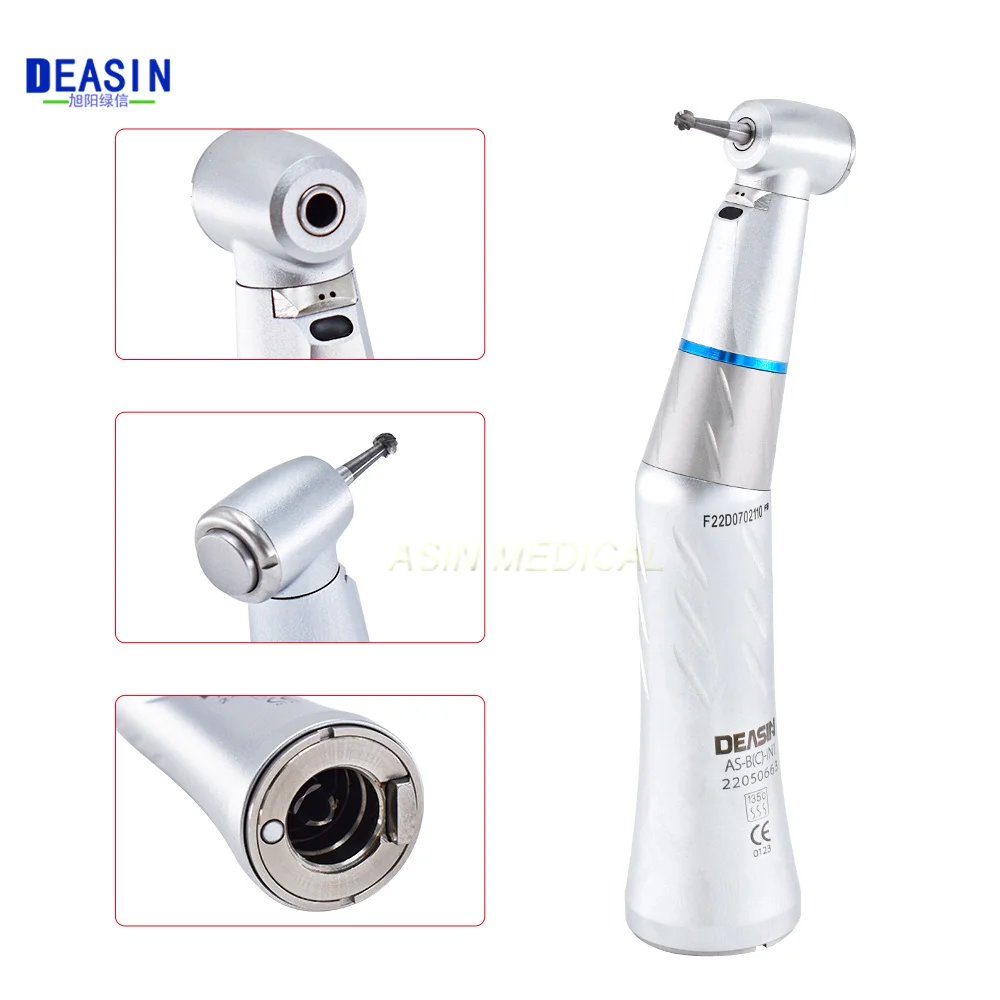 

Dental Low Speed Handpiece 1:1 Ratio Contra Angle E-generator Inner Water Spray LED Light Handpiece dentist tools