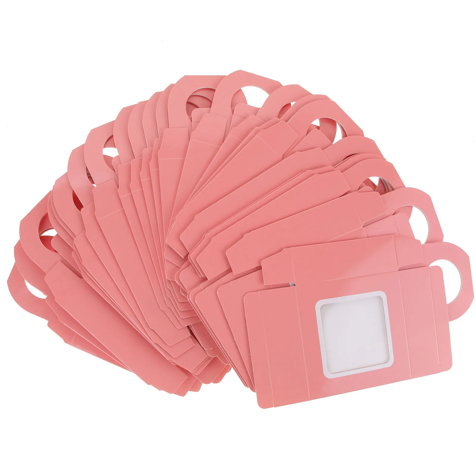 

25Pcs Wine Bottle Gift Box Kraft Paper Hanging Foldable Clear Window Wine Gift Packaging and Storage Case Hanging Bottle Boxes