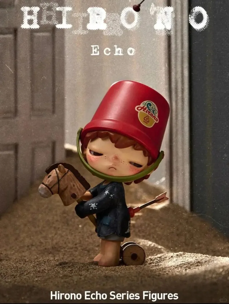 Autentici figurine POPMART Hirono Echo Series Blind Box, ornamenti da tavolo alla moda e regali di Natale Collezione di giocattoli per bambini