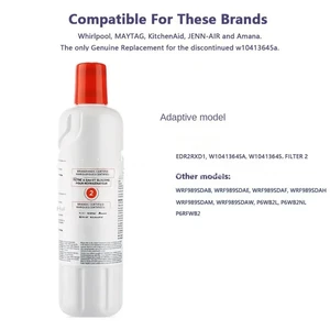 Whirlpool -Eis- und Wasserkühlschrankfilter, Substitution, Element W10413645A, WRF989SDAB, 2 EDR2RXD1 Hauptverkaufsfilter für den Frigidaire -Kühlschrank - №2