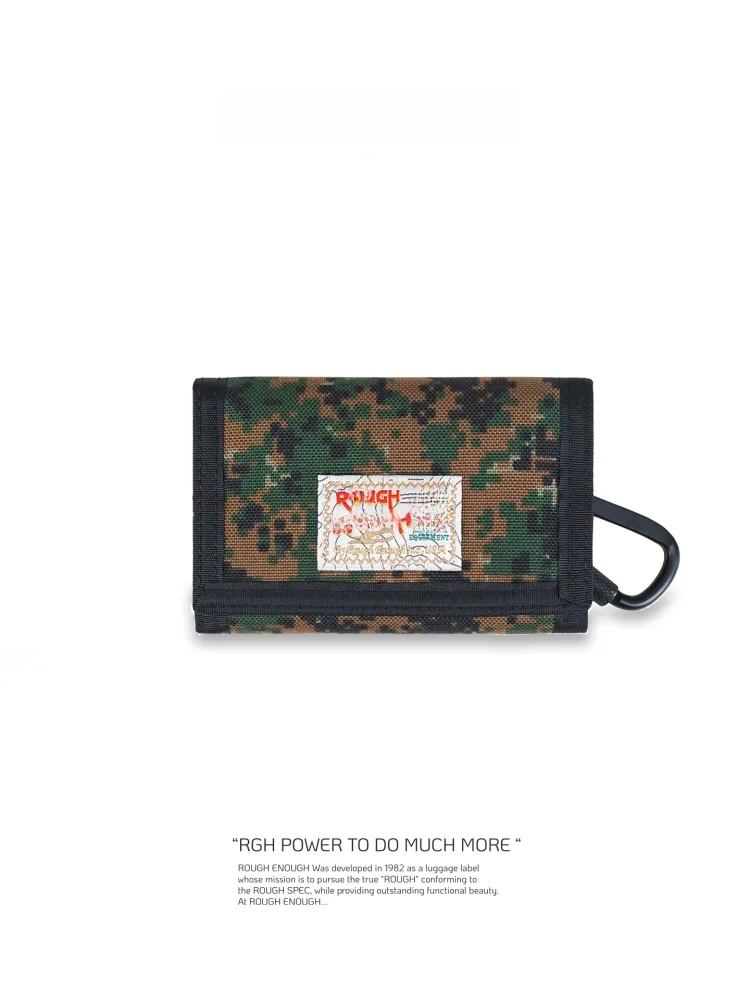 camouflage-tactical-nylon-wallet-large-capacity-outdoor-men's-wallet-rfid-anti-theft-brush-short-style-square-shape