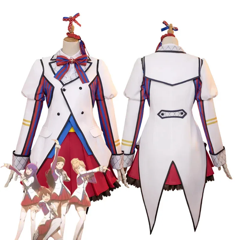 

Game THE IDOLM@STER MILLION LIVE! Mogami Shizuka FutureSpring Shiraishi Tsumugi Cosplay Costume Uniform for All Staff Skirt Suit