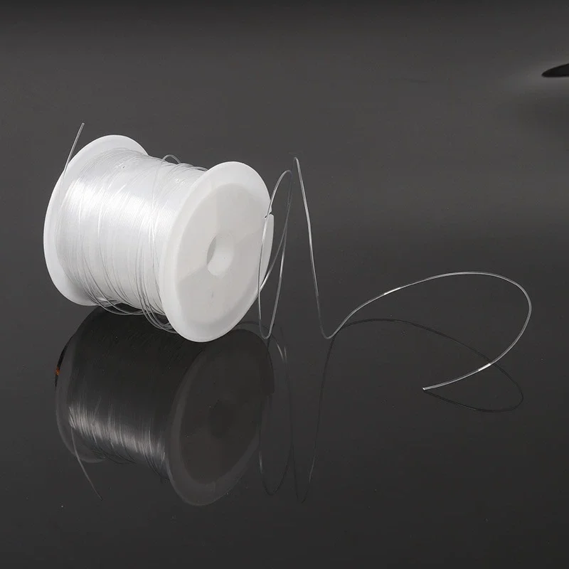 0,2-1mm Nicht-elastische Angelschnur Transparente Nylonschnur Perlenband Faden für Ornamentherstellung DIY Bastelzubehör – Detail 5