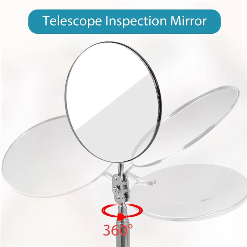 Teleskop-Inspektionsspiegel, mechanisches Spiegelinspektionswerkzeug zum Überprüfen von Fahrzeugen, Autos und Wimpern