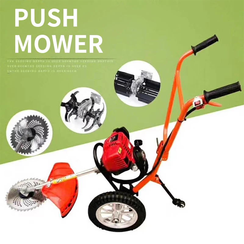 

Push Mower Multi-Function Fuel-Powered Weeder High-Power Two-Stroke/Four-Stroke Trenching Weeder Lightweight Model