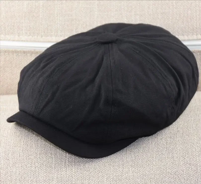 Gorro Oohmy de marca para cabeza pequeña y cabeza grande de talla grande para hombre gorra plana 100% algodón Gatsby Ivy Golf Cabbie Hat de gran tamaño