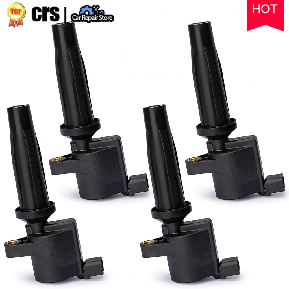 4PCS Engine Ignition Coils 4M5G12A366BC DG507 C1453 For Ford For Mazda For Volvo For Mercury 4M5G-12A366-BC