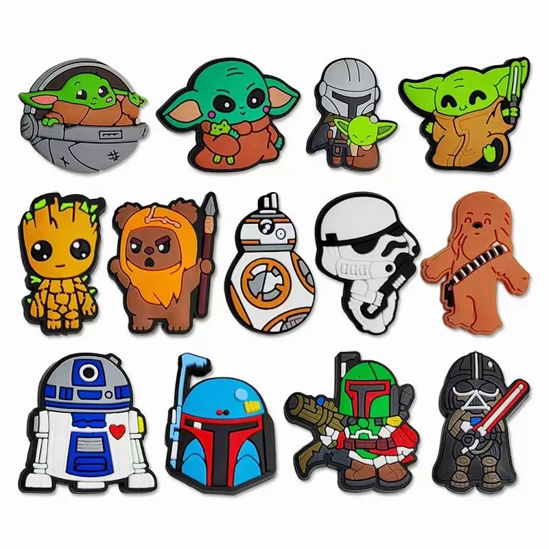 13-55Pcs Hot Toys Star Wars Shoe Charms For Slides Clog Sandals Shoes Decorations Accessories For Christmas Birthday Gifts - view 6