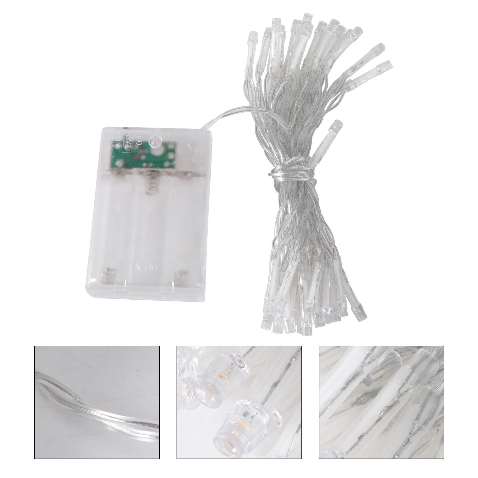 4 قطعة عيد الميلاد الأسلاك النحاسية LED سلسلة أضواء 30 المصابيح ضوء دافئ عطلة الطرف داخلي في الهواء الطلق الديكور عيد الميلاد سلسلة ضوء #4