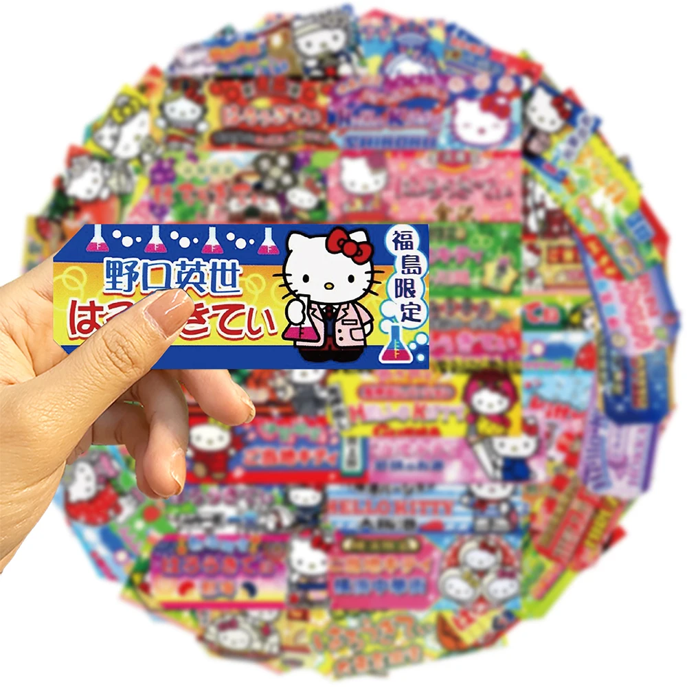 10/30/50 pz Kawaii Hello Kitty Sanrio Anime adesivi decorazione fai da te per Laptop Notebook valigia Laptop telefono carino giocattoli regalo