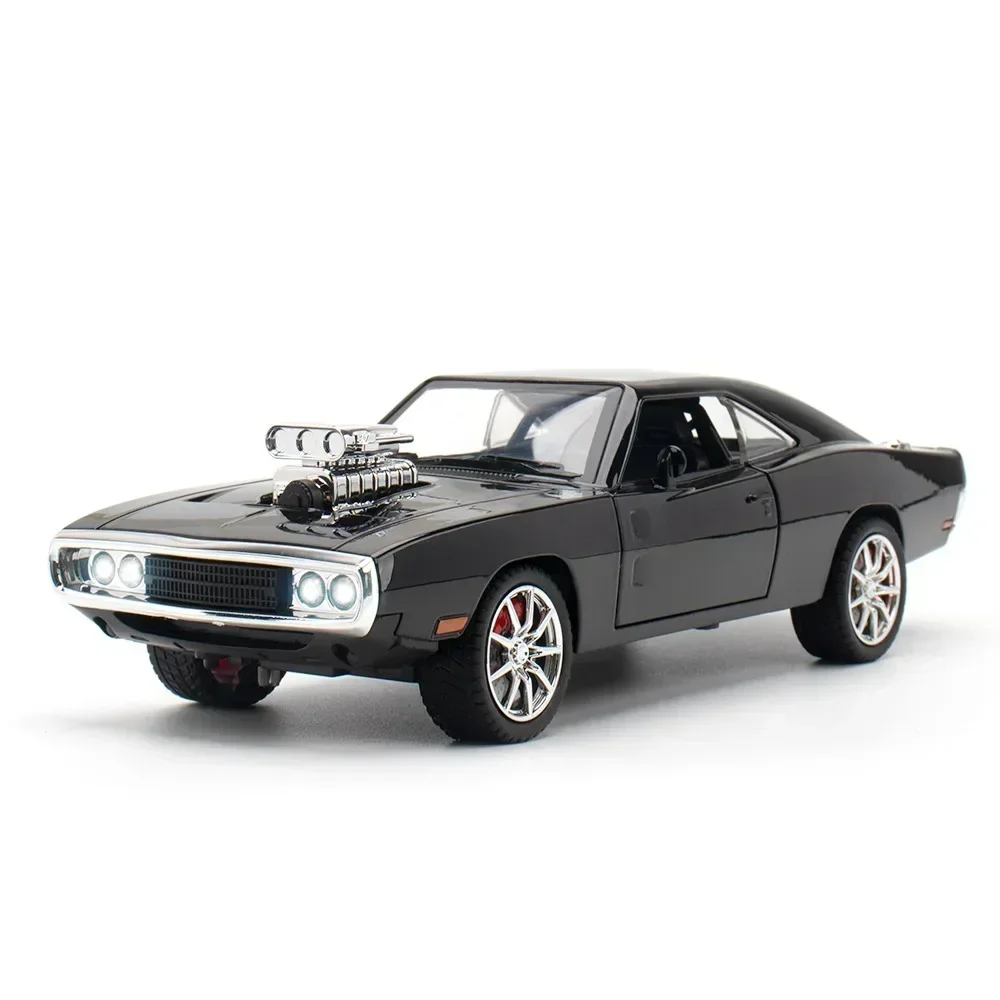 1:24 1970 Caricatore R/T Muscle car Simulazione Pressofuso In Lega di Metallo Modello di auto Suono Luce Tirare Indietro Collezione Giocattolo Per Bambini Regali
