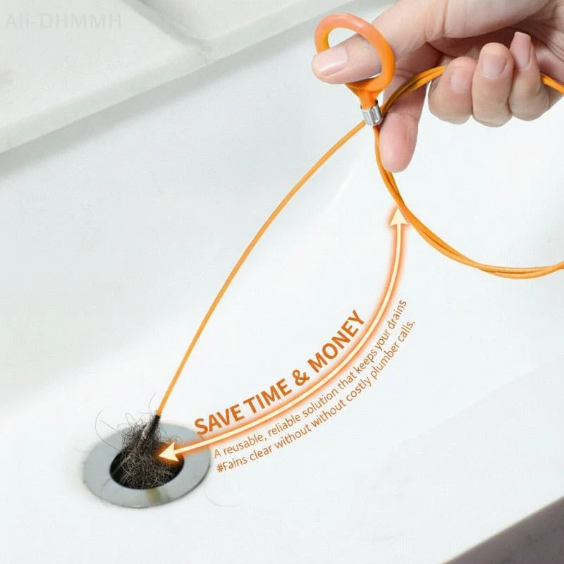 ZLinKJ Drain Cleaner Tool Unclogs Hair & Debris For Sink Bathroom, Kitchen Drainage, Bathtub And Shower Strainer Snake Remover view 6