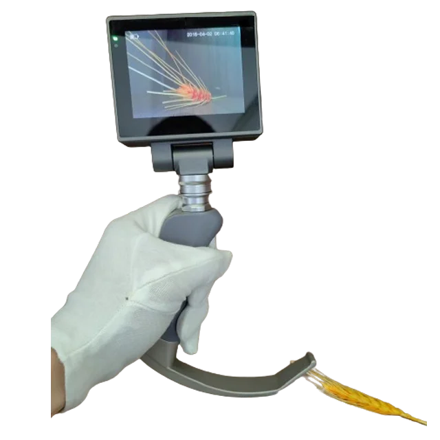 32GB Reusable video laryngoscope with 3.5 inch HD touch screen and Stainless Steel blade  for intubation