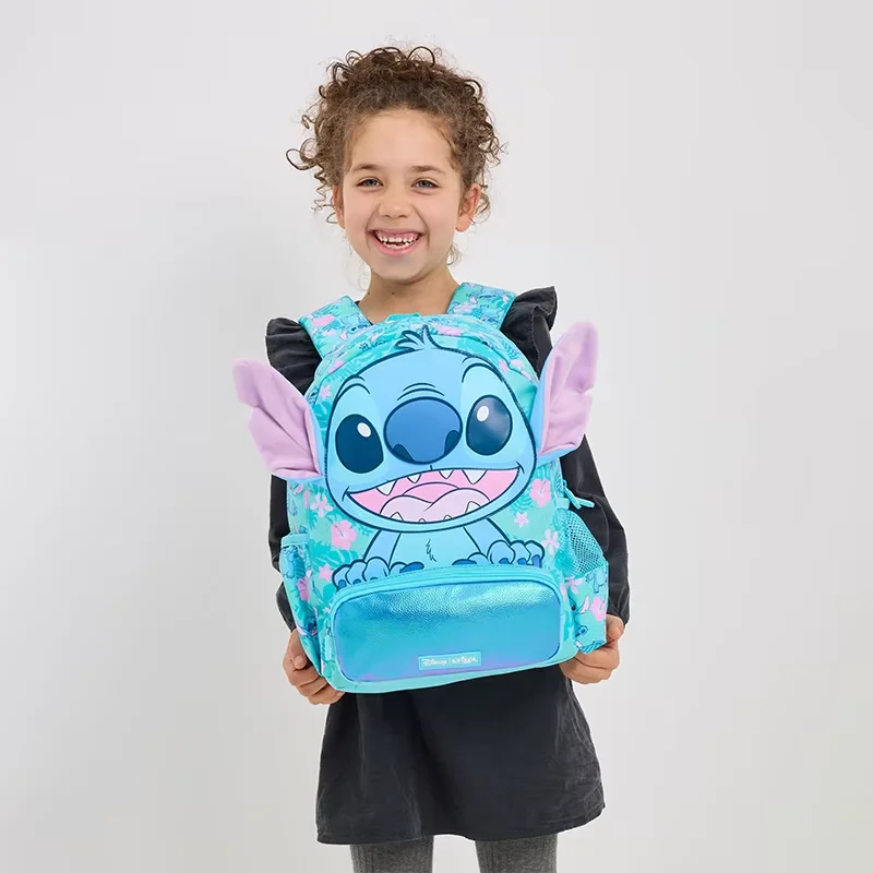 

Smiggle Backpack From Australia Genuine Disney Stitch Cartoon Series School Bag Anime Student Gift With Separate Compartments