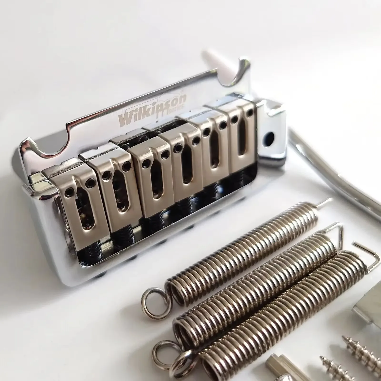 2 Point Tremolo Bridge System Chrome for 6 String Electric Guitar Vibrato Bridge Replacement Hardware Accessories