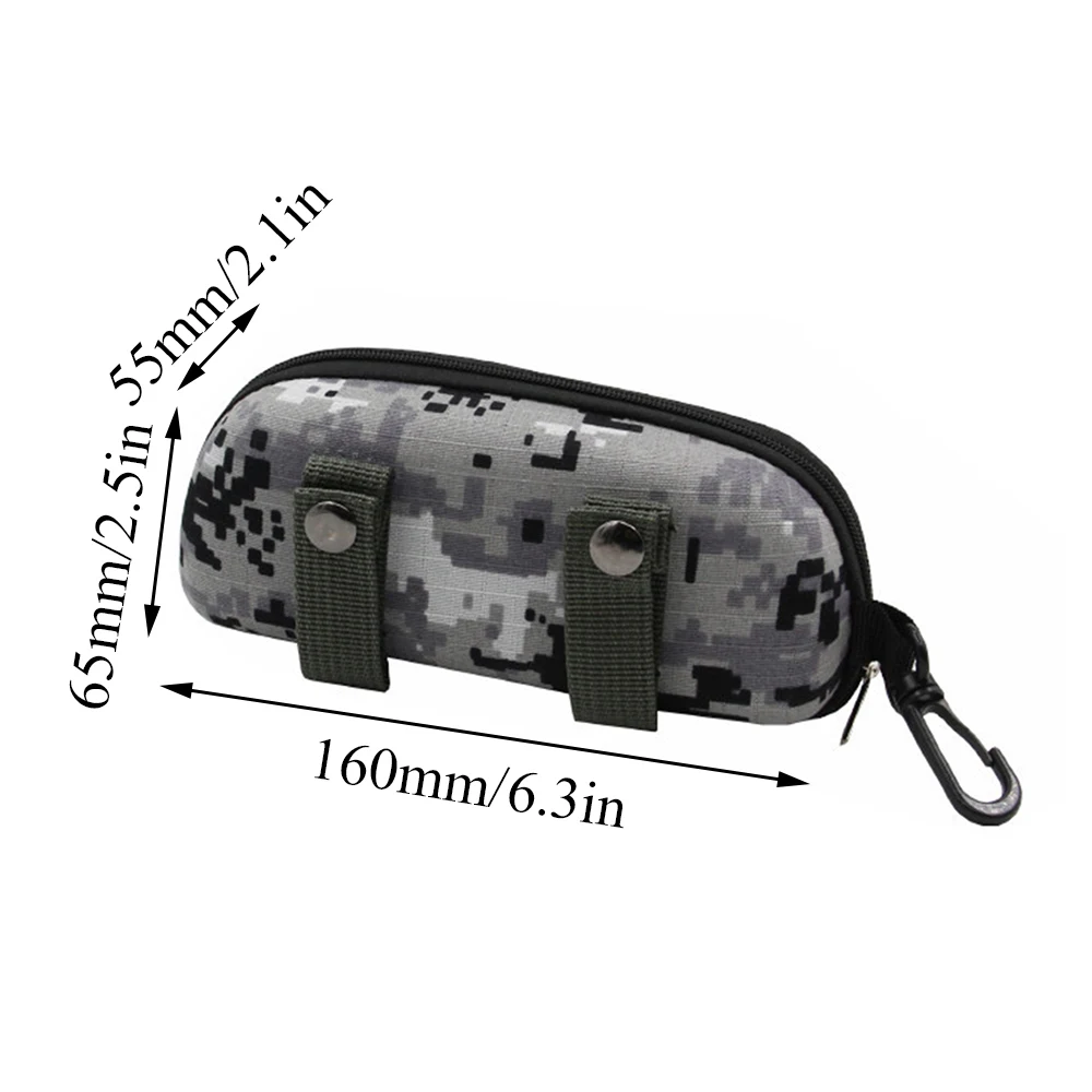 Glasses Storage Box Men Women Fashion Sunglasses Reading Protector Cover Travel Portable EVA Zipper With Hook Eyeglasses Case