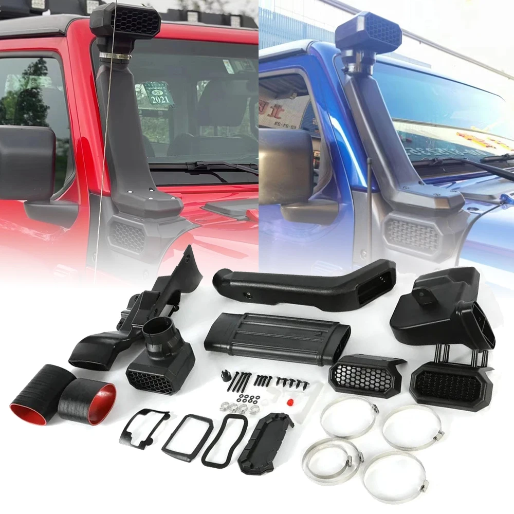 

Впускная система воздушного баран, удлинитель трубки для Jeep Wrangler JL Gladiator JT 2018-2024, болотная дыхательная трубка, внешние аксессуары для автомобиля