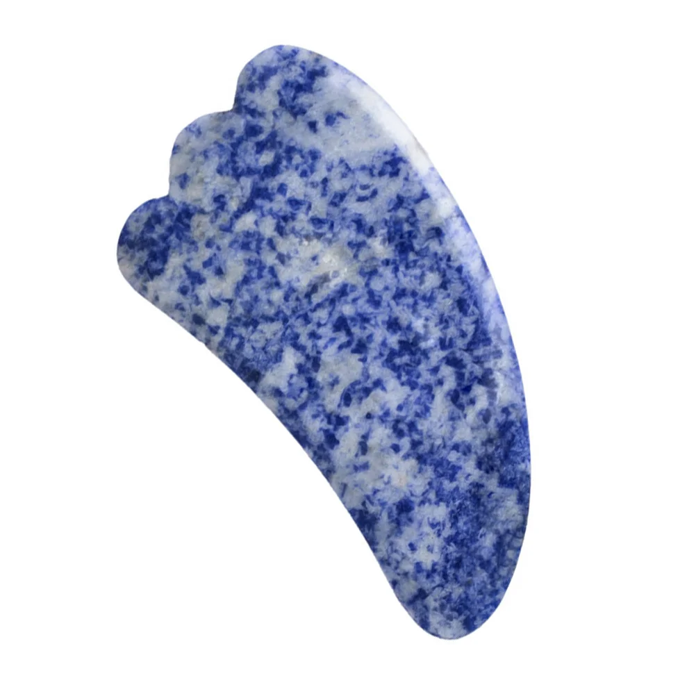 Planche Gua Sha en Jade naturel, outil de Massage pour grattage du visage et du corps, pierre de refroidissement lisse pour la beauté, soins de la peau, Routine avec 1 pièces