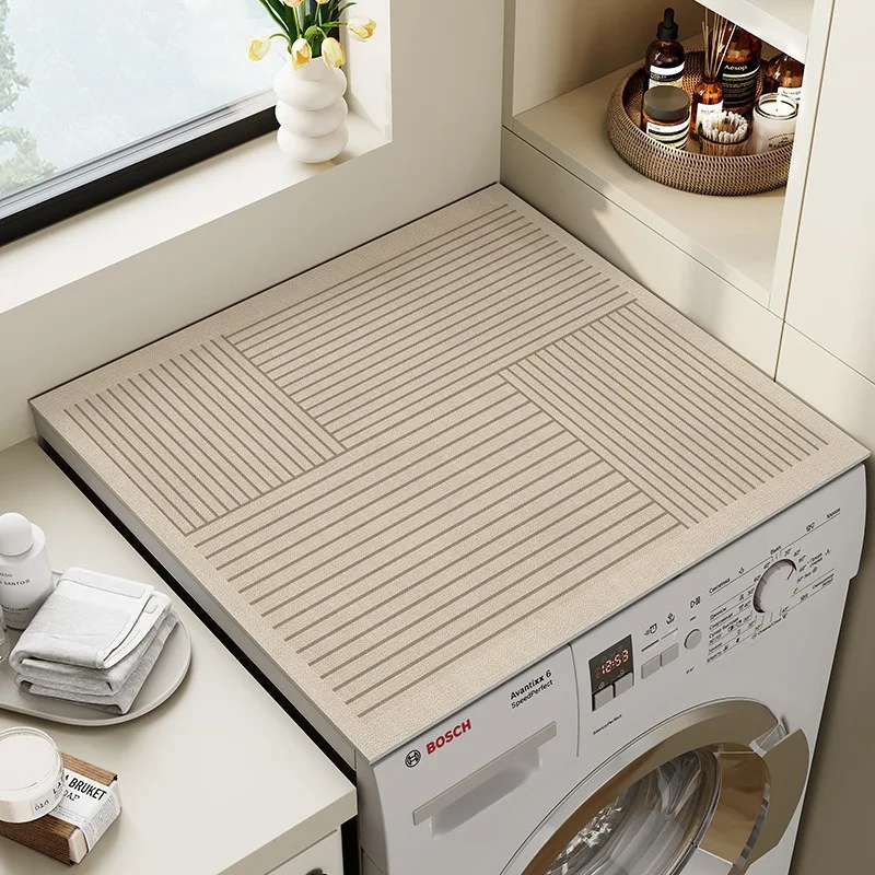 شرفة واقية من الشمس طبل غطاء الغسالة دياتوم الطين ماصة حصيرة الثلاجة كونترتوب واقية حصيرة الصرف تجفيف الوسادة #3