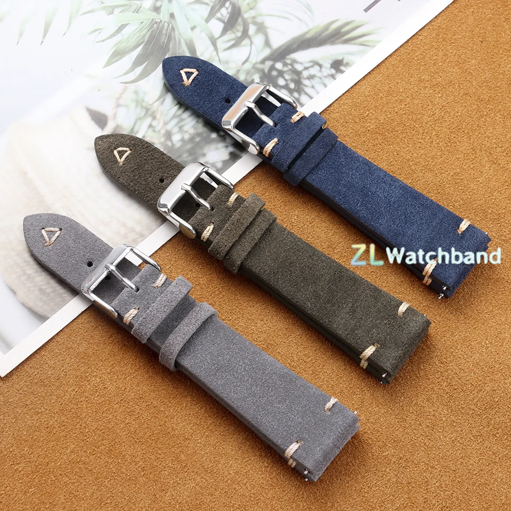 Pasek do zegarka zamszowy prem – Suede Strap Watch recenzja i cena