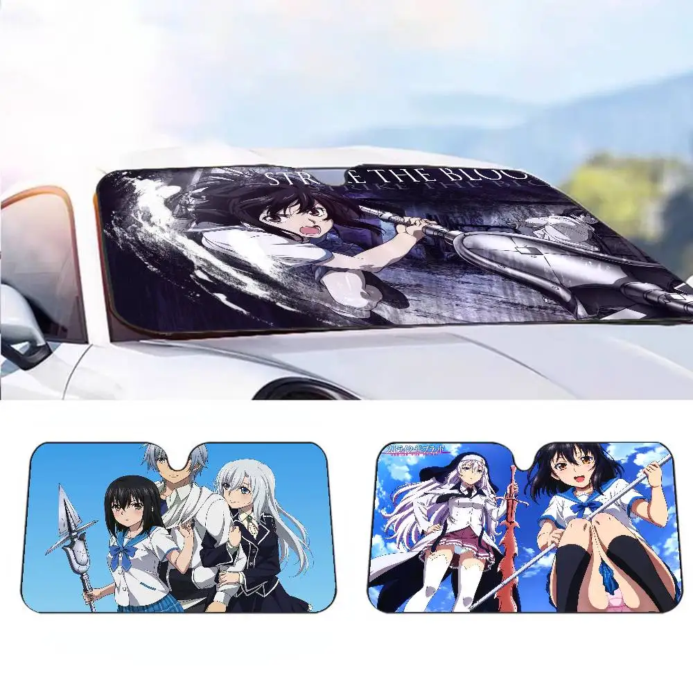 

ANIME Strike the Blood автомобильный солнцезащитный козырек от солнца на лобовое стекло автомобиля солнцезащитный козырек от ультрафиолета и внутренний охладитель