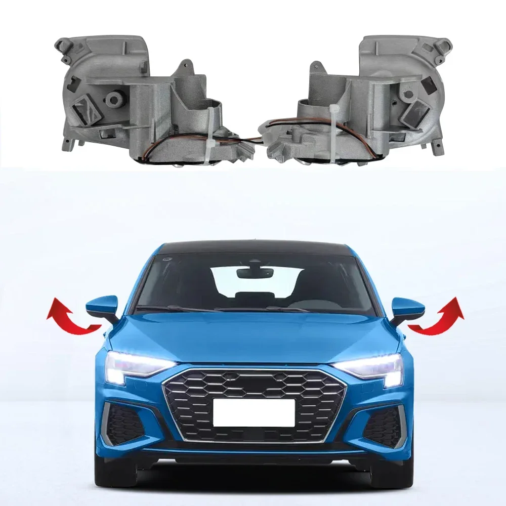 Do AUDI A3 S3 8V 8Y 2014-2024 Samochodowe lusterko boczne Składane lusterko wsteczne Składane silnikowe lusterko elektryczne Składane — zdjęcie 3
