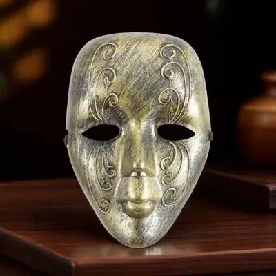 

Creative Full Face Mask Vintage Style Unique Design for Women Masquerade Party Carnival Festival Halloween Costume Prop