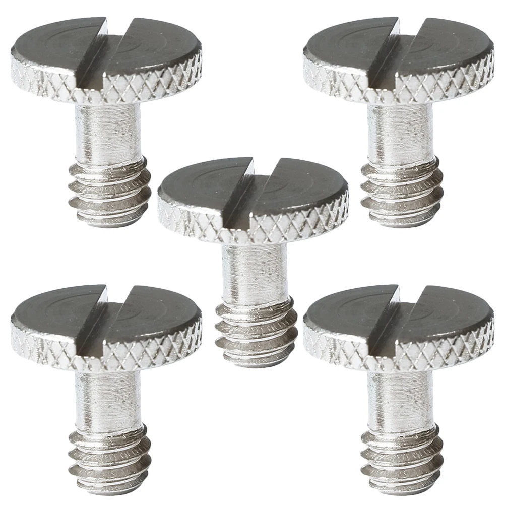 

5pcs Camera Inch Flat Head Quick Flat Head Screw Release Tripod Gimbal Light Stand Photographer Quick Release Camera Screw Tools