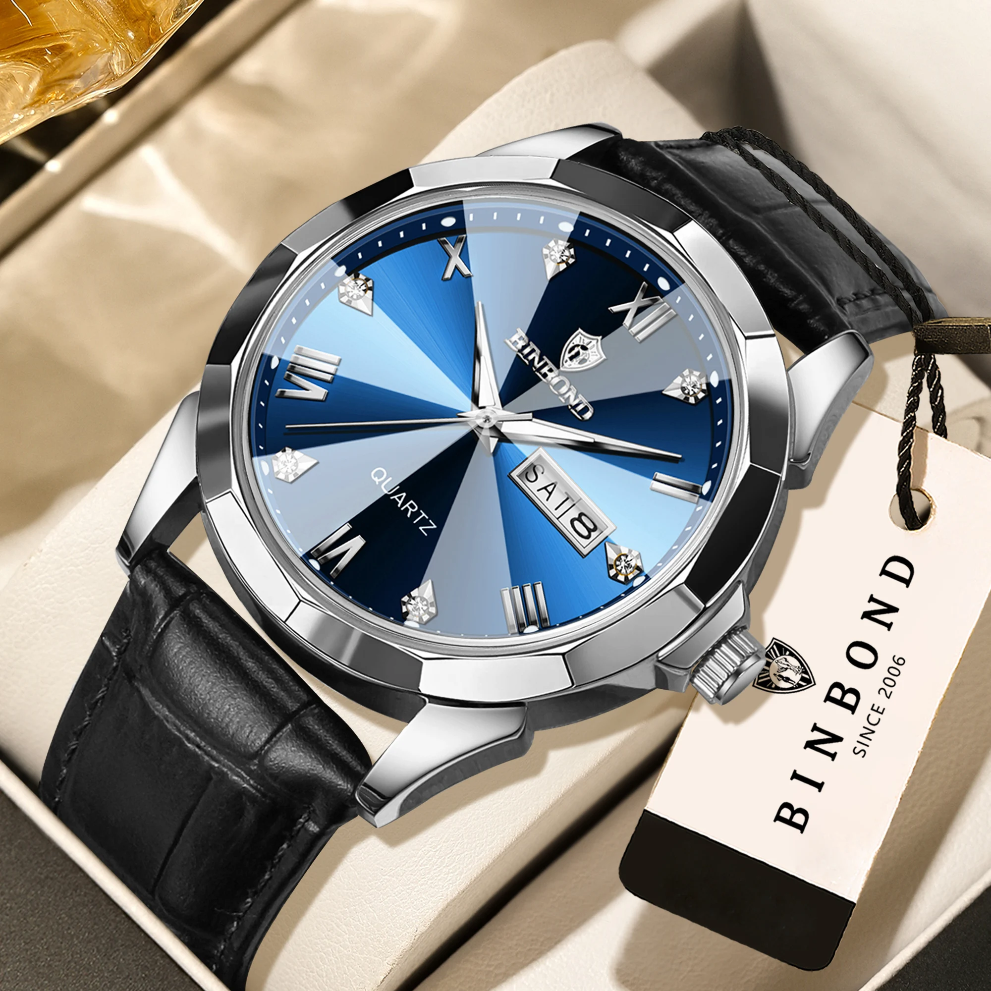 Men's BINBOND Luxury Luminous Waterproof Watch