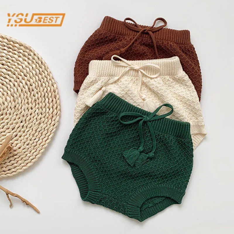 Baby Boy Girl Shorts Pants Spring Children Shorts New Kids Boys Girls Shorts Autumn Girl Knit Bread Pants Children's Clothing