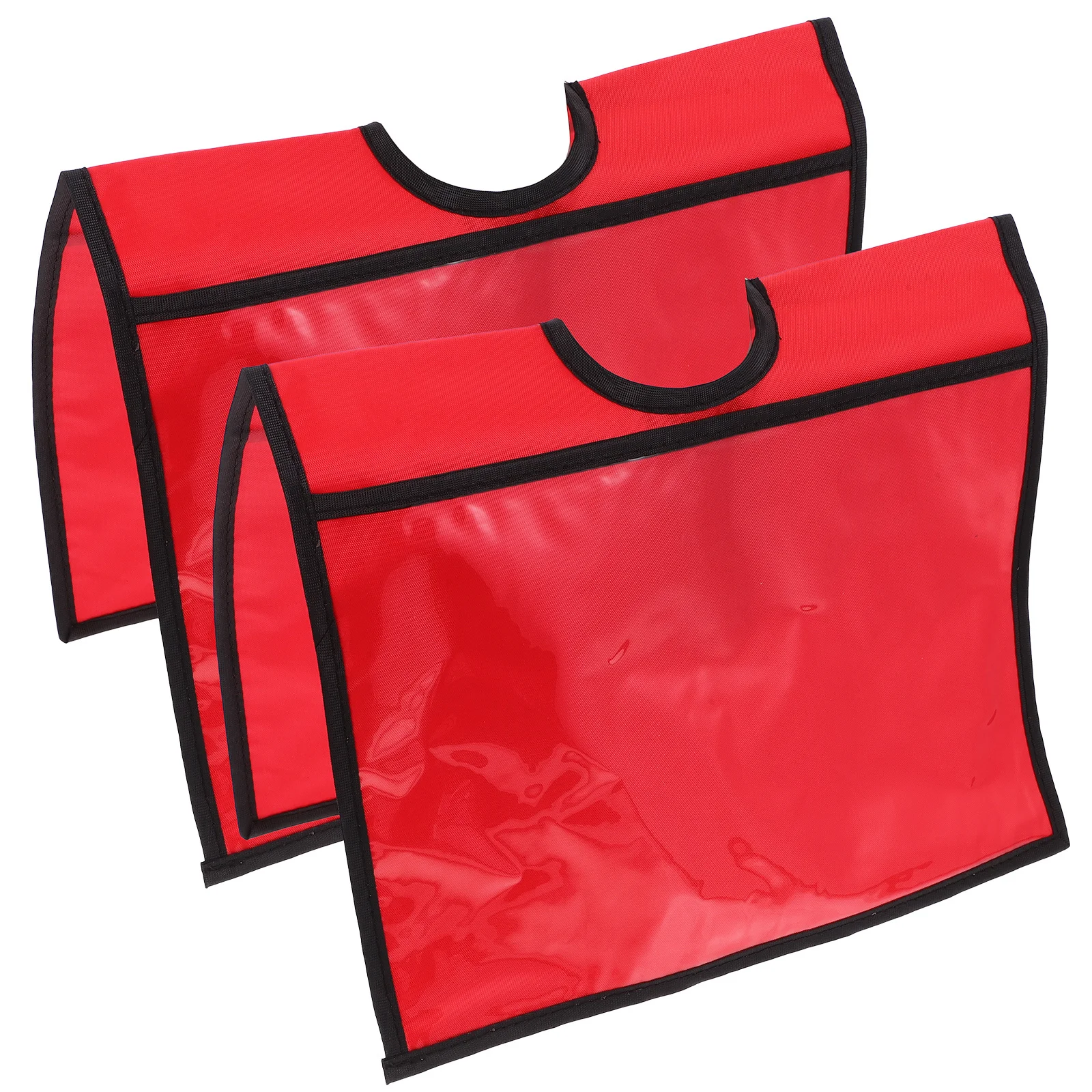 2Pcs Traffic Cone Sleeves Bright PVC Pe Weather Resistant Easy Install Outdoor Safety Warning Covers